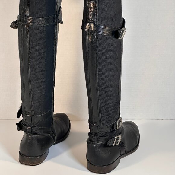 Frye Tall Black Boots Women's size 7 - Picture 15 of 16